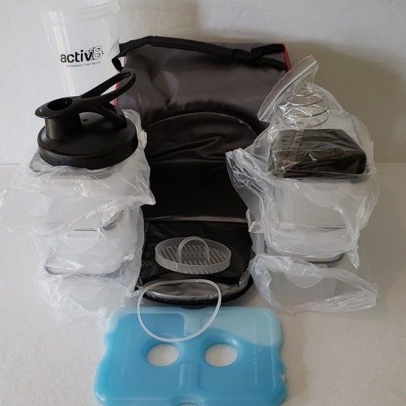 NIB ACTIV8 FITPAK MEAL PREP COOLER BAG SET 12 PIECE SET - Picture 2 of 9